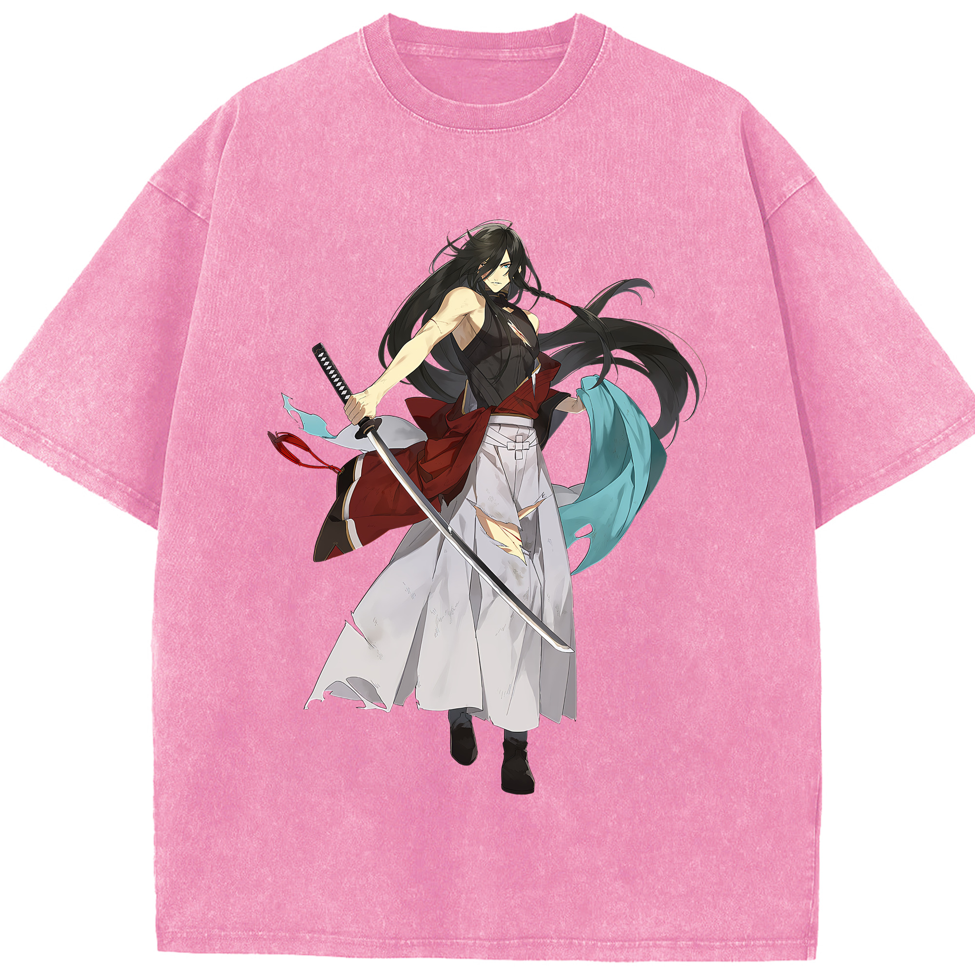 （画像用） 刀剣乱舞 Touken Ranbu 綿100% ヴィンテージ風 半袖Tシャツ（フロントプリント）